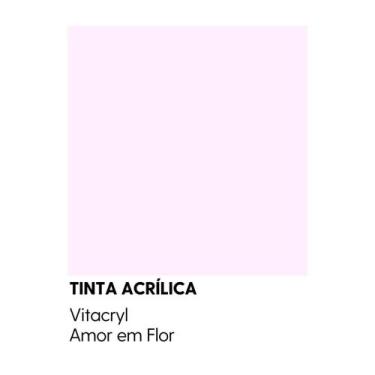 Imagem de Tinta Semibrilho Premium Rosas - Vitacryl, Amor em Flor, 3,6 lts