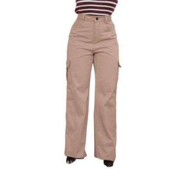 Imagem de Calça cargo bege rocks jeans cl25037, Bege, 36