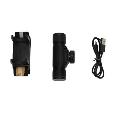 Imagem de Lâmpadas de cabeça recarregáveis poderosas 1000lm LED faróis 6 Modos de iluminação Headlamp de zoom rotativo à prova d'água para camping com liga de alumínio que executa a liga de