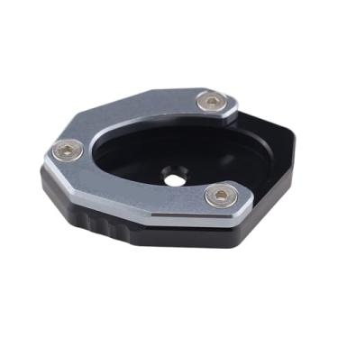 Imagem de jininshengxindianzi Compatible With Z650 Z800 Z900RS Cafe Kickstand Sidestand Extension Enlarger Pad Modified Side Support Seat Small Foot Pad(Grey logo Z900RS)