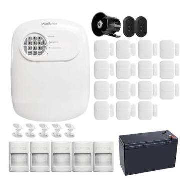 Imagem de Kit Alarme Sem Fio Intelbras ANM 24 NET com 20 Sensores e Pet Immunity