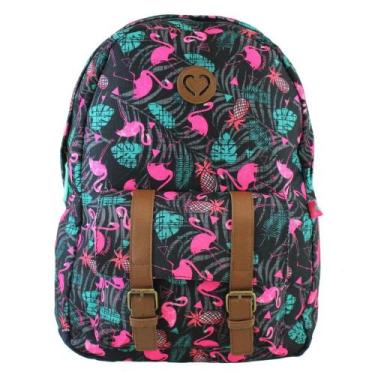 Imagem de Mochila tropical flamingos - clio