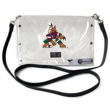 Imagem de Littlearth Bolsa envelope transparente feminina NHL Arizona Coyotes