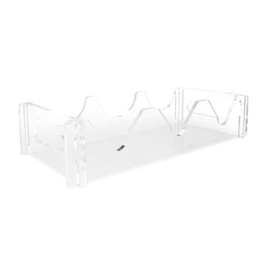 Imagem de DimyFew Suporte decorativo para vinhos de mesa, suporte transparente para exposição, organizador para armazenamento de vinhos, despensa, adega, porão, sala de