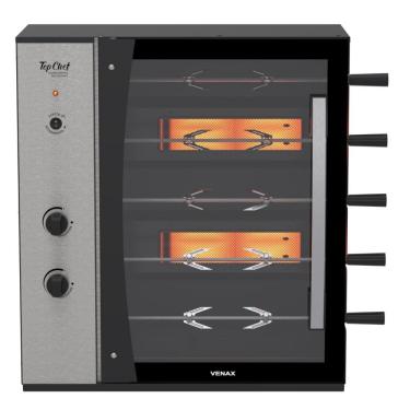 Imagem de Churrasqueira a Gas Venax Top Chef Gourmet 5 Preto