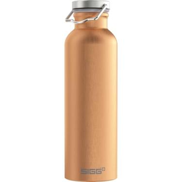 Imagem de SIGG - Garrafa de água de alumínio Cooper – Ouro original – Com tampa rosqueada – À prova de vazamento – Leve – Livre de BPA – 740 ml