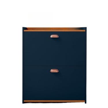 Imagem de Sapateira Multiuso Organizador Calçados Hall Entrada Closet Banquinho 21 Pares Sapato Organizadora(CLOSET azul royale)