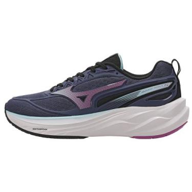 Imagem de Tênis de Corrida Mizuno Space 5 Feminino, Azul, 39