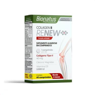 Imagem de Colageno Tipo II Colagem Renew Suplemento Alim. 60 Cápsulas - Bionatus