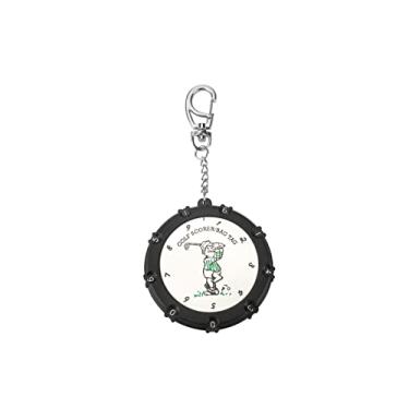 Imagem de QHALEN Contador de Pontos de Golfe 18 Furos Golfe Ponto de Golfe Tiro Contador de Tiro Etiqueta de Marcação Redonda com Clipe Chaveiro, Color 2