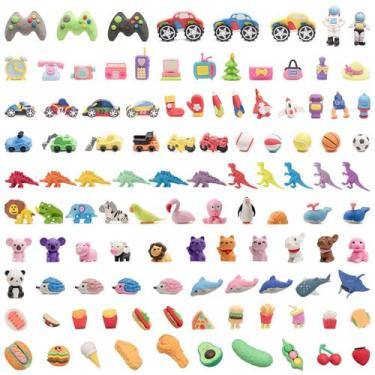 Imagem de Conjunto Eraser Clock King 110 unidades 3D Kids Random Styles