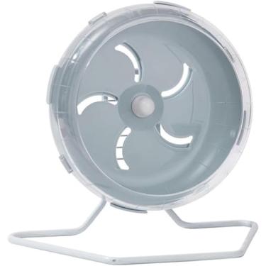 Imagem de Roda silenciosa para hamster de 20 cm, altura ajustável, antiderrapante, à prova de mastigação, estável para animais de estimação, perfeita para hamsters sírios, ratos anões e exercícios de pequenos
