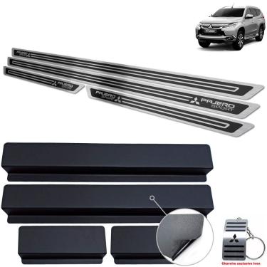 Imagem de Soleira Mitsubishi Pajero Sport 2019 2021 Preto Alto Relevo