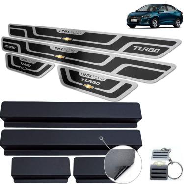 Imagem de Soleira Chevrolet Onix Plus Turbo 2020 Preto Alto Relevo