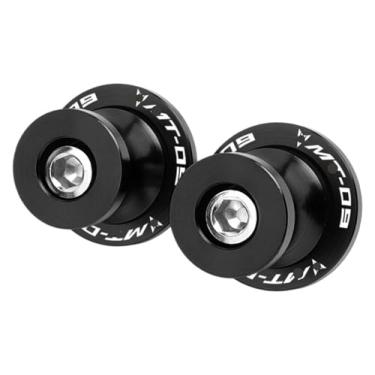 Imagem de BYYINGSUS Parafusos de suporte deslizantes de bobinas de braço oscilante de 6 mm acessórios de motocicleta compatíveis com Y&AMAHA MT03 MT09 MT10 MT 03 09 10 Mt03 Mt09 Mt10 (preto Mt09)