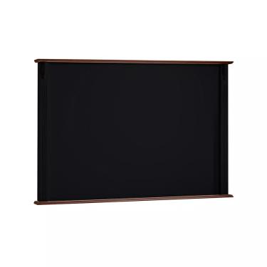 Imagem de Painel de TV para Sala 195cm Clássico 50513 Linz Móveis - Preto/Imbuia Glazer