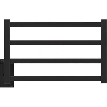 Imagem de Toalheiro Aquecido 220v Thermo Square Clean Aquece Preto Fosco