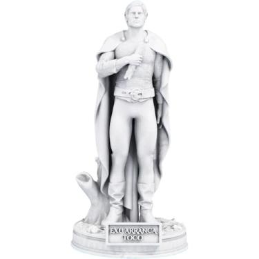 Imagem de Estátua Exu Arranca Toco Umbanda Candomblé (Cor Mármore)