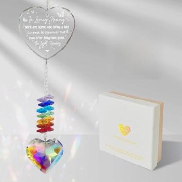 Imagem de Presente memorial para perda de um ente querido, lembrança de luto de simpatia de cristal para mãe e pai, presente de lembrança de funeral para decoração de janela de casa