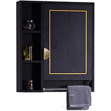 Imagem de AKALNNB Espelho de banheiro Armário de espelho de banheiro, armário de banheiro montado na parede para casa ou hotel, espelho de luz de armário de banheiro luxuoso espelho de banheiro armário oculto