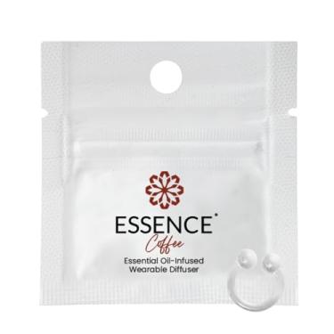 Imagem de Essence difusor nasal para aromaterapia – anel nasal de óleo essencial de café, inalador de silicone para estresse e humor – Feito nos EUA e adequado para viagens