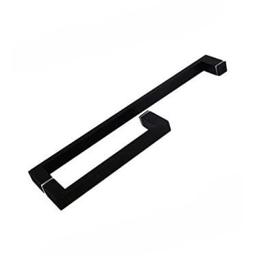 Imagem de Puxador de porta de vidro de empurrar e puxar, porta deslizante simples, banheiro, banheiro, chuveiro, móveis, acessórios de ferragens de porta de vidro, puxador de substituição (tamanho: 225 mm + 425