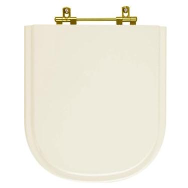 Imagem de Tampa de Vaso Poliéster Life Pergamon para bacia Celite com Ferragem Dourada