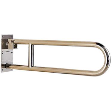 Imagem de AKALNNB Trilhos de apoio para corrimão, trilho de alça de suporte dobrável, barra de apoio, corrimão de banheiro antiderrapante de segurança, sem barreiras, banheira, vaso sanitário