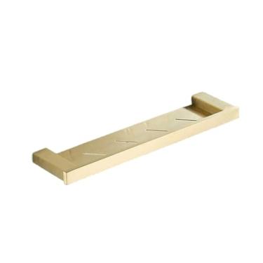 Imagem de Conjunto de acessórios de banheiro dourado escovado aço inoxidável 304 suporte de papel higiênico suporte de escova de vaso sanitário prateleira de armazenamento barra de toalha, suporte de papel