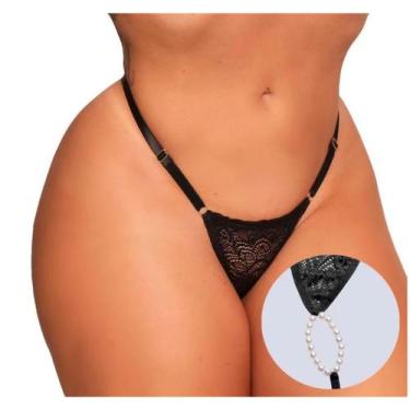 Imagem de Fio Dental Tailandesa Com Regulador Tallyta, Preto