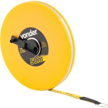 Imagem de Trena Fibra 50mx12,5mm Longa Fechada - Vonder