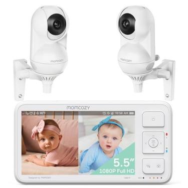 Imagem de Monitor para Bebés Momcozy BM03 5.5" 1080P 2 Cámaras 5000mAh