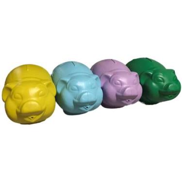 Imagem de Cofre Plástico Porquinho kit c/ 5 unidades - Grupo Pauli