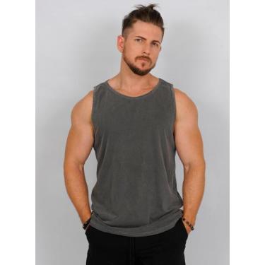 Imagem de Regata Estonada Chumbo - Taiwan - Mkl, M