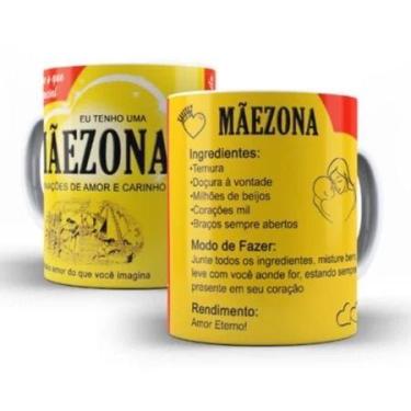 Imagem de Caneca Dia das Mães Personalizada Mãezona de Porcelana para Presente -