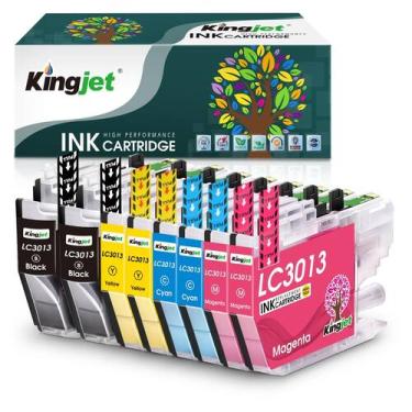 Imagem de Cartuchos de tinta Kingjet LC3013 compatíveis com impressoras Brother 