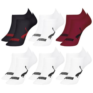 Imagem de Kit 6 Pares de Meias Puma Sapatilha Invisível Esportiva Masculino