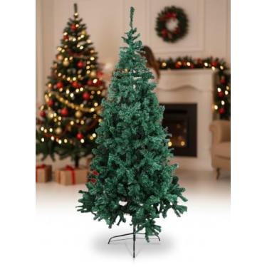 Imagem de Arvore de Natal Grande 2,10 Metros Pinheiro Realista Cheio 1100 Galhos com Base de Metal