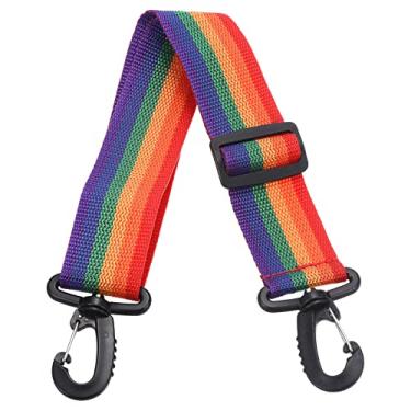 Imagem de Generic Coleira de skate de 70 cm x 3,8 cm, alça ajustável para botas de esqui, multicolorida