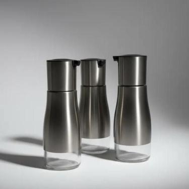 Imagem de Kit 3 Porta Temperos Vidro 320ml Alimentos Galheteiro Utensílio Domést