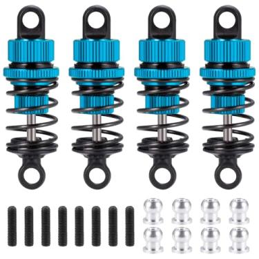 Imagem de 1/10th Aluminum 50mm Oil Shocks Absorber Damper for Tamiya M03 M04 M05 M06 RC Touring Car Upgrades Blue