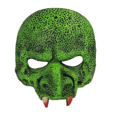Imagem de NICEYST Green Goblin Mask Scary Halloween Witch Mask Half Face Eagle Nose Masks for Halloween Carnival Party Cosplay Costume
