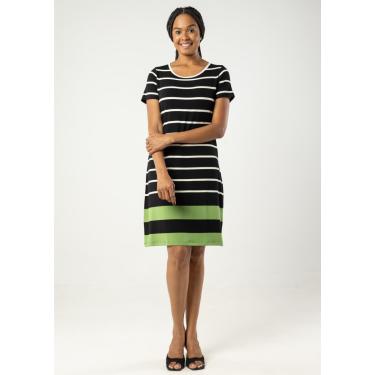 Imagem de Vestido Pau a Pique Listrado Preto