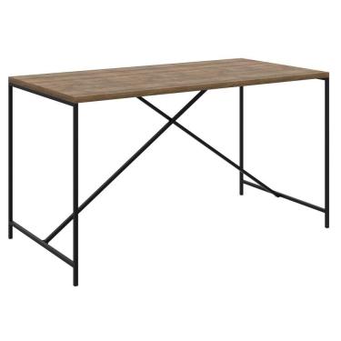 Imagem de Mesa Para Sala De Jantar Estilo Industrial Steel Quadra 27818 Vermont/preto - Artesano