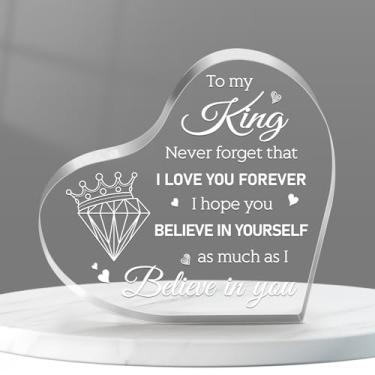 Imagem de Enfeites de Natal para rei - 9 x 0,4 x 9 cm Melhor presente 2025 para namorados e maridos compartilhe seu amor eterno com esta lembrança única e memorável perfeita para o aniversário do dia dos