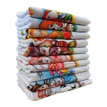 Imagem de Pano De Prato Estampado Kit Com 10 65 X 45 Cm Rubber Store C