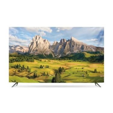 Imagem de Capa universal contra poeira de TV para telas LCD/LED/plasma de 32 a 80 polegadas - Protetor de tela interno moderno de alta qualidade e pano de decoração de sala de estar artístico para pendurar TVs