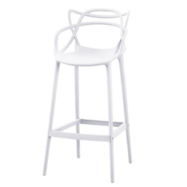 Imagem de Banqueta Alta Solna Master Aviv Allegra Or Design 108 Cm (altura) Polipropileno Cor Branca