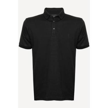 Imagem de Camisa Polo Aleatory Lisa Algodão Pima Preto sem Contraste-Masculino