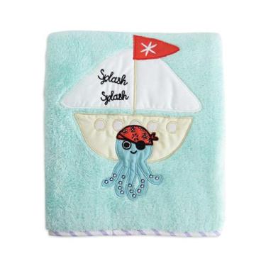 Imagem de Manta Para Carrinho de Bebê Sailor Octopus Milk&Moo, Turquesa